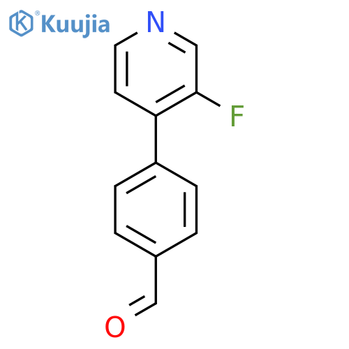 4-(3-Fluoropyridin-4-yl)benzaldehyde structure