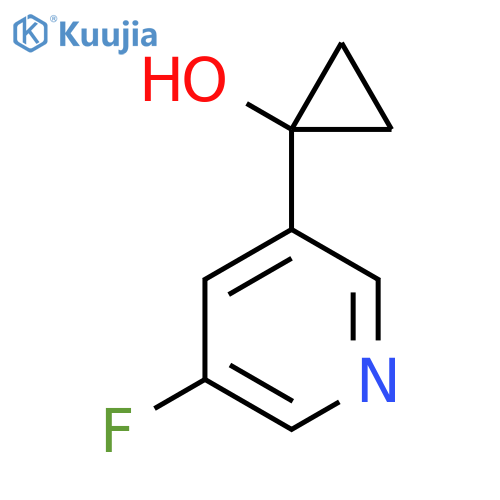 1-(5-fluoropyridin-3-yl)cyclopropan-1-ol structure