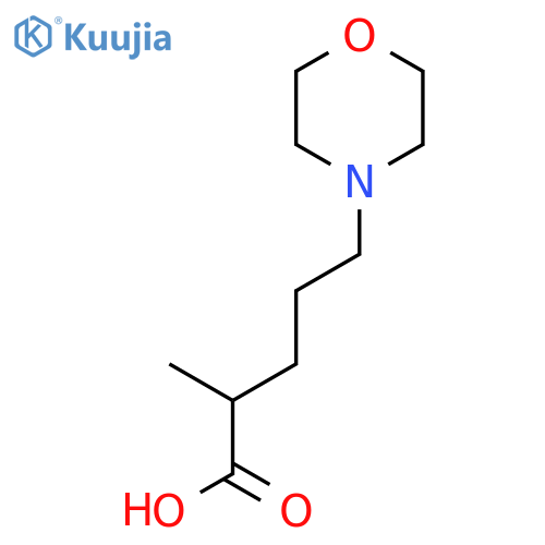 2-methyl-5-(morpholin-4-yl)pentanoic acid structure