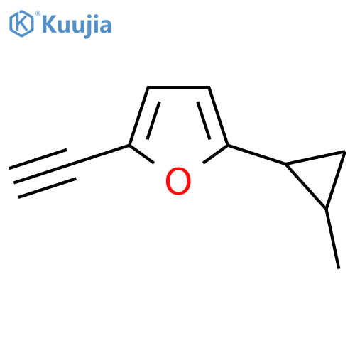 2-ethynyl-5-(2-methylcyclopropyl)furan structure