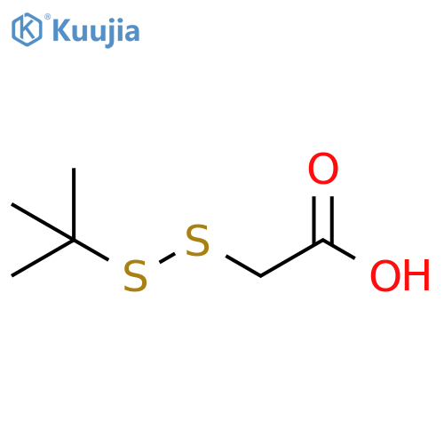 2-(tert-butyldisulfanyl)acetic acid structure