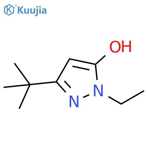 5-tert-butyl-2-ethyl-pyrazol-3-ol structure