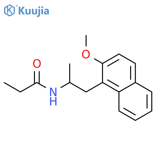 Propanamide,N-[2-(2-methoxy-1-naphthalenyl)-1-methylethyl]- structure