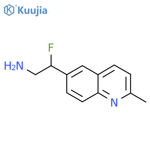 2-fluoro-2-(2-methylquinolin-6-yl)ethan-1-amine structure