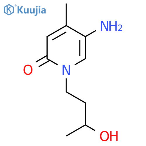 5-Amino-1-(3-hydroxybutyl)-4-methyl-1,2-dihydropyridin-2-one structure