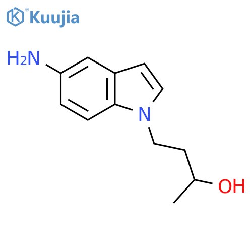 4-(5-amino-1H-indol-1-yl)butan-2-ol structure