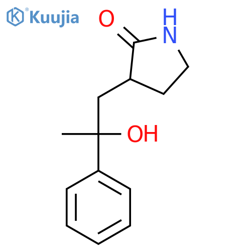 3-(2-Hydroxy-2-phenylpropyl)pyrrolidin-2-one structure