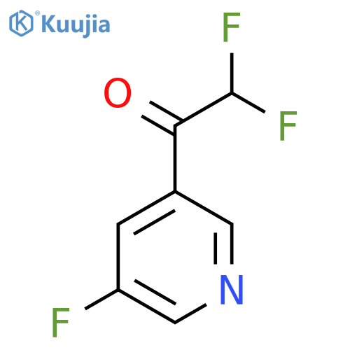 2,2-difluoro-1-(5-fluoropyridin-3-yl)ethan-1-one structure