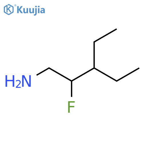 3-ethyl-2-fluoropentan-1-amine structure
