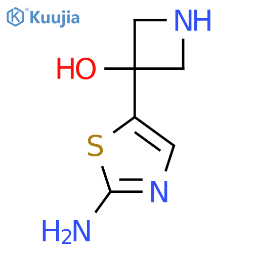 3-(2-Amino-1,3-thiazol-5-yl)azetidin-3-ol structure