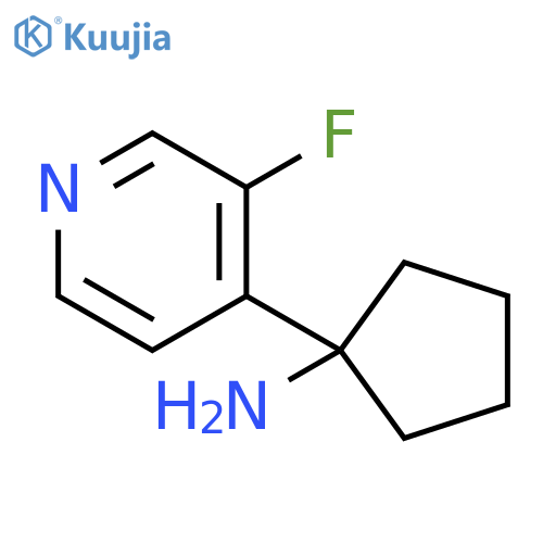 1-(3-fluoropyridin-4-yl)cyclopentan-1-amine structure