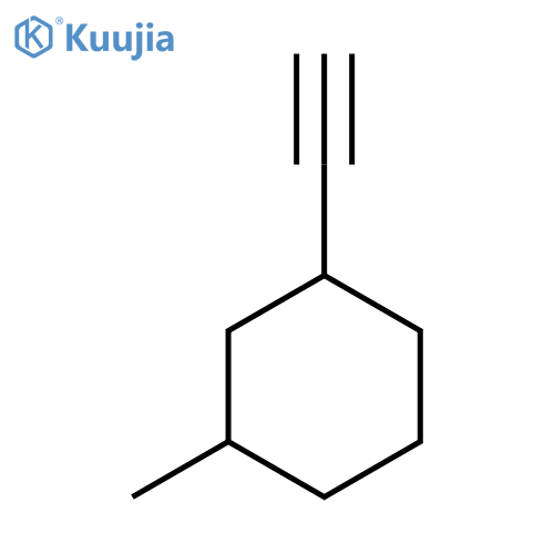 1-ethynyl-3-methylcyclohexane, Mixture of diastereomers structure