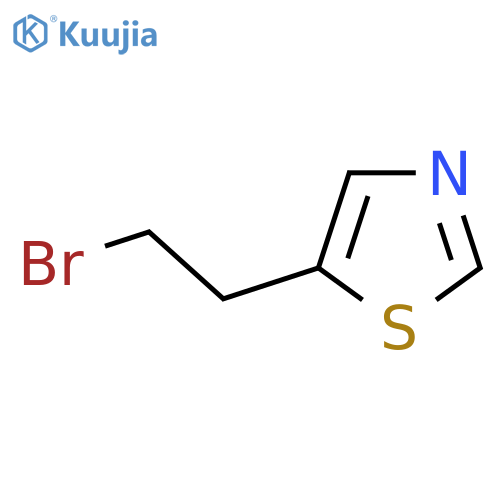 5-(2-Bromoethyl)-1,3-thiazole structure
