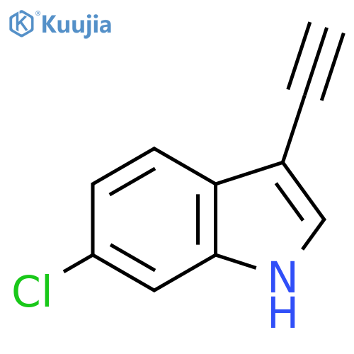 6-chloro-3-ethynyl-1H-indole structure
