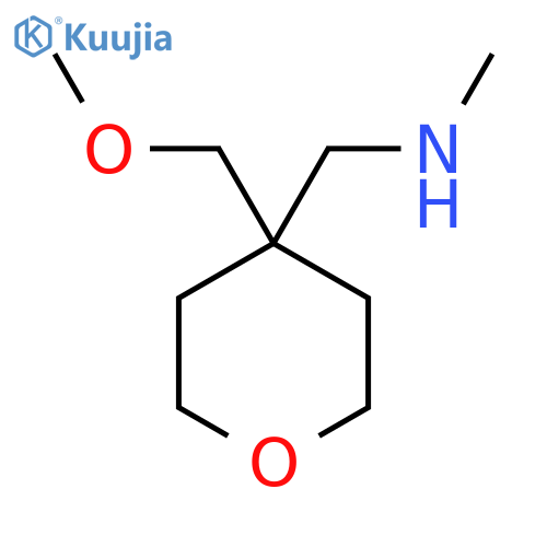 {[4-(Methoxymethyl)oxan-4-yl]methyl}(methyl)amine structure