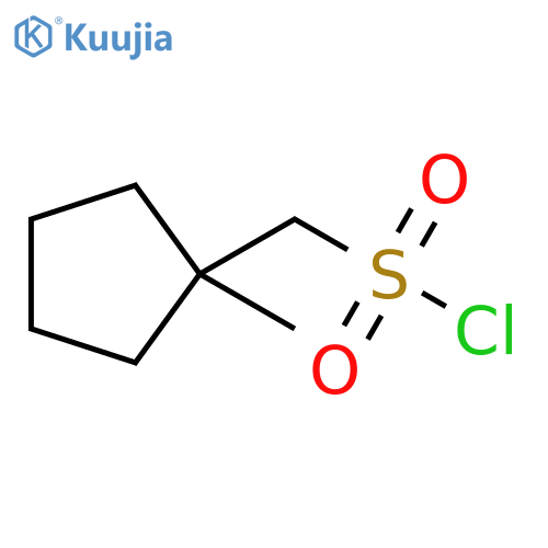 (1-METHYLCYCLOPENTYL)METHANESULFONYL CHLORIDE structure