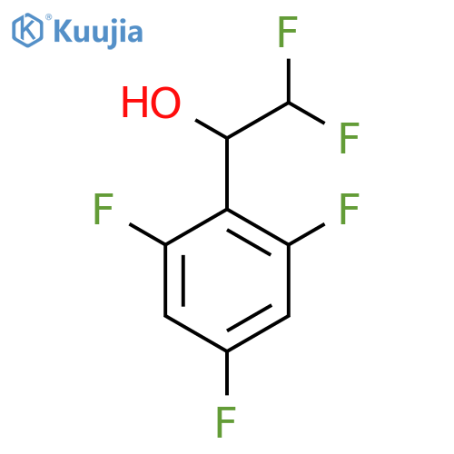 2,2-difluoro-1-(2,4,6-trifluorophenyl)ethan-1-ol structure
