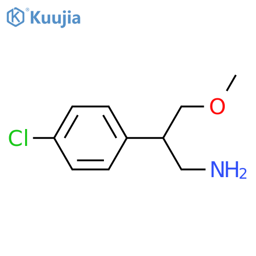 2-(4-chlorophenyl)-3-methoxypropan-1-amine structure