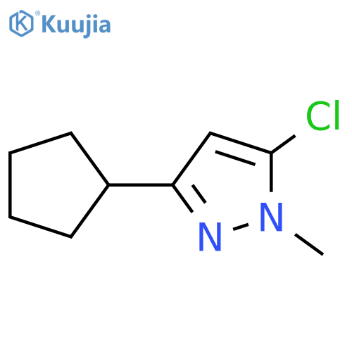 5-chloro-3-cyclopentyl-1-methyl-1H-pyrazole structure