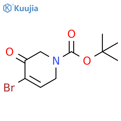 tert-butyl 4-bromo-3-oxo-1,2,3,6-tetrahydropyridine-1-carboxylate structure