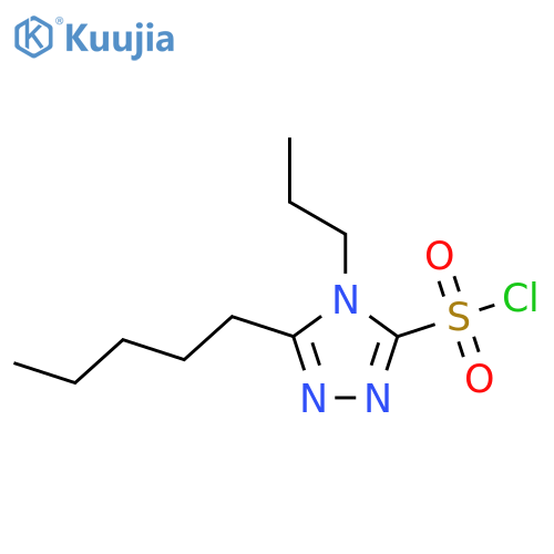 5-pentyl-4-propyl-4H-1,2,4-triazole-3-sulfonyl chloride structure