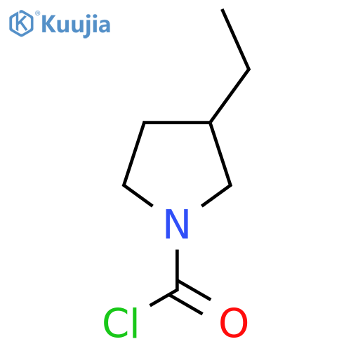 3-Ethylpyrrolidine-1-carbonyl chloride structure