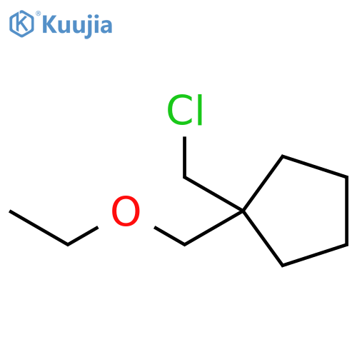 Cyclopentane, 1-(chloromethyl)-1-(ethoxymethyl)- structure