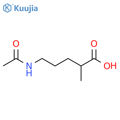 5-Acetamido-2-methylpentanoic acid structure