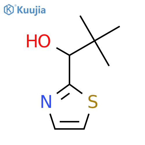 2,2-Dimethyl-1-(1,3-thiazol-2-yl)propan-1-ol structure