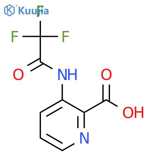 3-(Trifluoroacetamido)pyridine-2-carboxylic acid structure