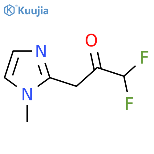 1,1-difluoro-3-(1-methyl-1H-imidazol-2-yl)propan-2-one structure