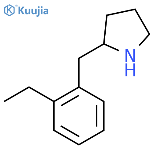 2-(2-ethylphenyl)methylpyrrolidine structure