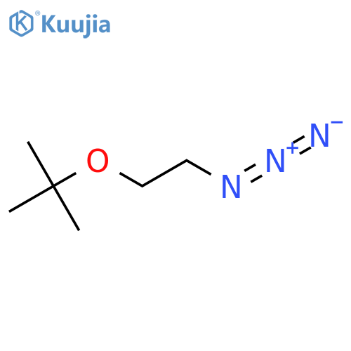 2-(2-Azidoethoxy)-2-methylpropane structure
