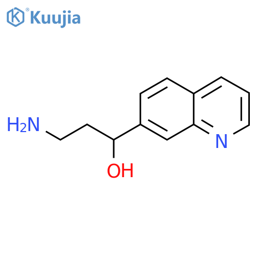 3-amino-1-(quinolin-7-yl)propan-1-ol structure