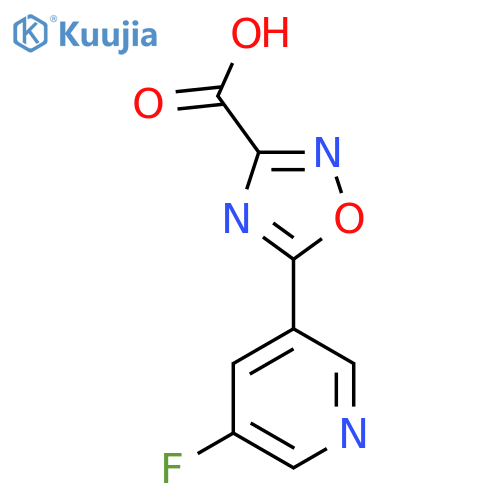 5-(5-Fluoropyridin-3-yl)-1,2,4-oxadiazole-3-carboxylic acid structure