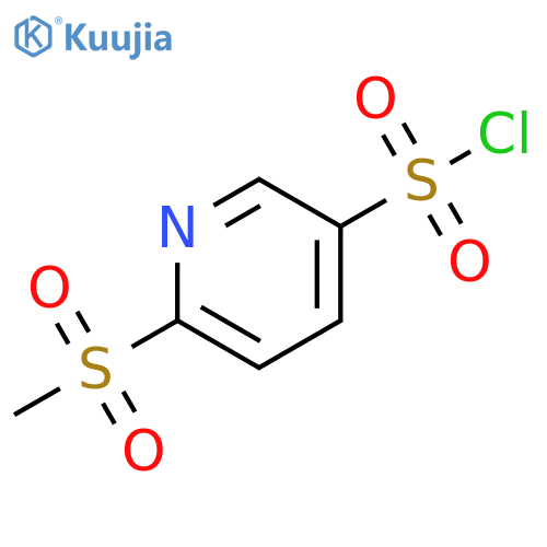 6-methanesulfonylpyridine-3-sulfonyl chloride structure