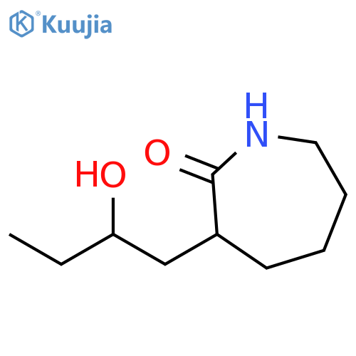 2H-Azepin-2-one, hexahydro-3-(2-hydroxybutyl)- structure