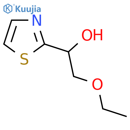 2-Ethoxy-1-(1,3-thiazol-2-yl)ethan-1-ol structure