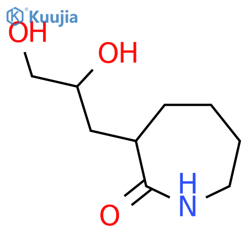 3-(2,3-Dihydroxypropyl)azepan-2-one structure