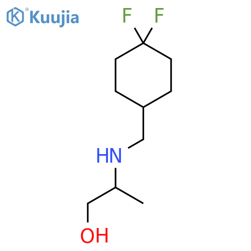 2-{[(4,4-Difluorocyclohexyl)methyl]amino}propan-1-ol structure