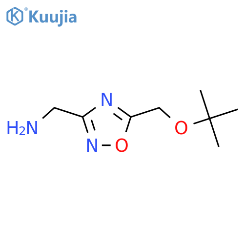 {5-(tert-butoxy)methyl-1,2,4-oxadiazol-3-yl}methanamine structure