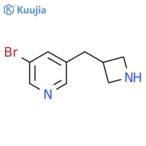 3-(azetidin-3-yl)methyl-5-bromopyridine structure