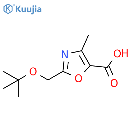 2-(tert-butoxy)methyl-4-methyl-1,3-oxazole-5-carboxylic Acid structure