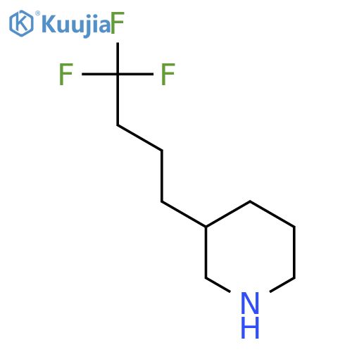 3-(4,4,4-trifluorobutyl)piperidine structure