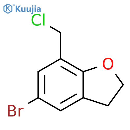 5-bromo-7-(chloromethyl)-2,3-dihydro-1-benzofuran structure