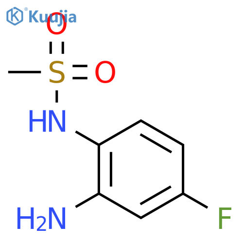 N-(2-Amino-4-fluorophenyl)methanesulfonamide structure