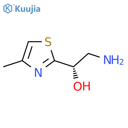 (1S)-2-Amino-1-(4-methyl-1,3-thiazol-2-yl)ethan-1-ol structure