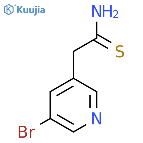 2-(5-Bromopyridin-3-yl)ethanethioamide structure