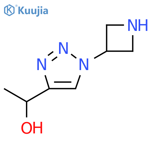 1-[1-(azetidin-3-yl)-1H-1,2,3-triazol-4-yl]ethan-1-ol structure