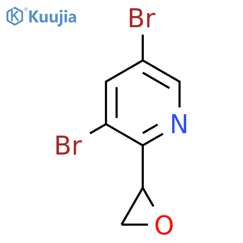 3,5-dibromo-2-(oxiran-2-yl)pyridine structure